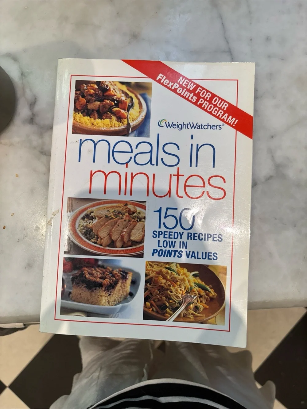 Weight Watchers Meals in Minutes Cookbook - White, Red & Blue Cover